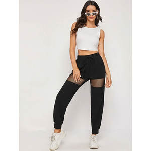 <b>Women's</b> High Waisted <b>Fleece</b> Sweatpants Casual Cotton <b>Joggers</b> with Pockets Plus Size Trousers - Product Image 4