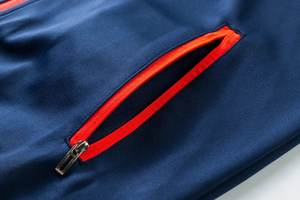 Survêtement de football rouge nouvelle mode en gros, haute qualité, séchage rapide, 100 % coton, respirant, léger, veste d'été - Product Image 4