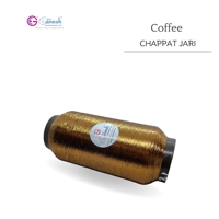Haute Ténacité 150D Broderie Jari MS Type Polyester Jari Avec Lurex S et ST Type Métallique Café Chappat 150D Fil Métallique
