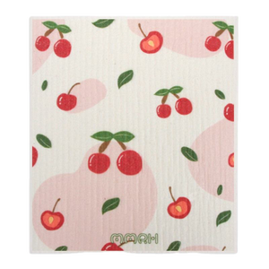 Paño de cocina cuadrado de pulpa de madera sueca y algodón, sostenible, impreso, absorbente, tipo estropajo, tejido alemán, para cocina, para limpieza de grasa, toalla multiusos - Product Image 5