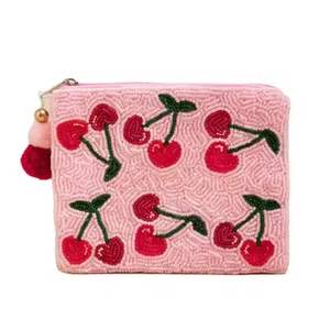 Pochette à monnaie en perles de rocaille, nouveau mini sac à fermeture éclair, artisanat de broderie, point de croix, travaux d'aiguille par MD HANDICRAFTS - Product Image 4