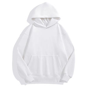 เสื้อกันหนาวมีฮู้ดผ้าคอตตอนโอเวอร์ไซส์แบบเรียบสำหรับผู้ชายมาใหม่400 GSM มีฮู้ดผ้าฝรั่งเศสเทอร์รี่ - Product Image 2