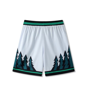 Short de basket-ball imprimé pour hommes avec maille respirante et taille ajustable, coupe athlétique longue pour les sports d'été - Product Image 2