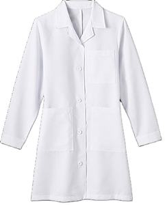 Batas de Laboratorio Blancas Unisex de Alta Calidad Texbridge International, de Sarga de Polialgodón, Embalaje Personalizado, Uniformes para Enfermeras y Doctores de Hospital - Product Image 1