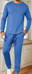 Conjunto Deportivo de Dos Piezas con Capucha Informal para Otoño e Invierno, con Logotipo Personalizado, de Forro Polar, Transpirable y de Secado Rápido para Hombre - Product Image 3