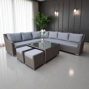 Juego de sofás de exterior de mimbre de imitación hecho en Vietnam, duradero, para Villa, Hotel, Patio, jardín, ocio, 2 unidades - Product Image 1