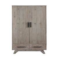 Armoire de rangement moderne en bois massif pour salon avec de nombreux tiroirs - Meubles de maison