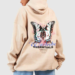 Nuevas sudaderas con capucha de gran tamaño en blanco de gran venta para mujer 100% Material de algodón transpirable Impresión de logotipo personalizado - Product Image 2