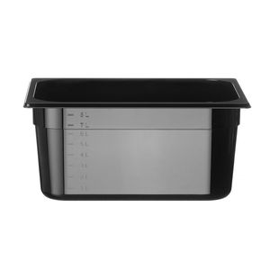 Profi Line GN 1/2 95L Nero 325x265x(H)150mm Contenitore Gastronorm 1/2 HENDI <b>Food</b> <b>Storage</b> & <b>Container</b> - Product Image 1