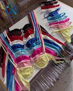 High Quality Wire Bra Bandeau Custom Swimwear Bikini Top Private Label Bathing Suit Resort Swimwear Vendor