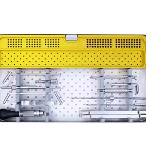 ชุดเครื่องมือผ่าตัดกระดูกและข้อ พร้อมกล่องฆ่าเชื้อและแผ่นกดล็อคสำหรับการยึดตรึงกระดูกในศัลยกรรมบาดเจ็บ - Product Image 4