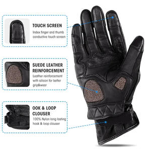 Top Quality Leather <b>Gloves</b> Motorbike Leather <b>Gloves</b> Cowhide Leather Racing Motorbike <b>Gloves</b> racing <b>gloves</b> - Product Image 6