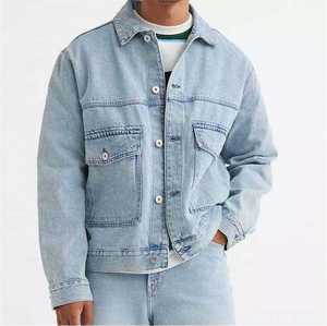Clothing Manufacturer Heavyweight <b>Vintage</b> <b>Jacket</b> Men Distressed Zipper Casual Denim <b>Jacket</b> For Men - Product Image 6