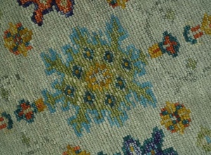 Juego de alfombras de algodón y lana Oushak de alta calidad hechas a medida, alfombra azul anudada a mano para sala de estar, decoración del hogar, pedido mínimo 1 - Product Image 3