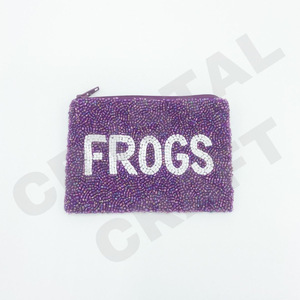 Good Vibes Seed Beaded Coin Pouch Wallet Beautiful <b>Fashionable</b> <b>Accessory</b> with <b>Fashionable</b> <b>Accessory</b> Features - Product Image 2