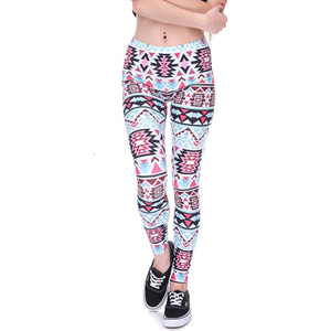 Pakistan Manufacturer Casual High Waist Breathable Slim Fit Yoga <b>Leggings</b> for Women Knitted Fabric Customizable Logo Sublimation - Product Image 4