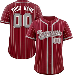 Services OEM Maillot de baseball Fabricant Vêtements de sport d'équipe Haute qualité Meilleur design Maillot de baseball Votre propre numéro de nom Extérieur - Product Image 2