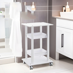 プロフェッショナルローリングビューティートロリー無声回転ホイール付きモダンデザインサロンホテル用木材素材 - Product Image 5