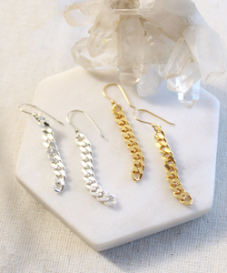 URB-pendientes de plata de ley 925 chapados en oro para mujer, joyería minimalista hecha a mano, diseño moderno - Product Image 4