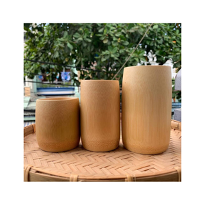 Taza de bambú natural de madera con logotipo personalizado Taza de bambú ecológica - Product Image 1