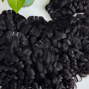 Extensions de cheveux humains bruts cambodgiens de haute qualité, ondulés, couleur naturelle, pour usage professionnel en salon - Product Image 2