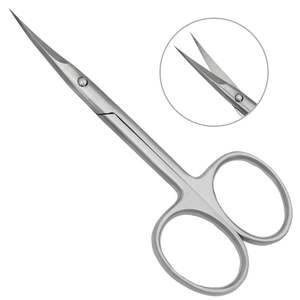 Ciseaux à cuticules extra fins et courbés pour ongles, barbe, manucure, pédicure, outil en acier inoxydable tranchant par INNOVAMED au prix d'usine - Product Image 4