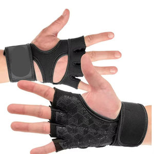 Gants en cuir de musculation Fitness avec support de poignet pour l'entraînement de gymnastique Cross Training Sports d'haltérophilie - Product Image 5