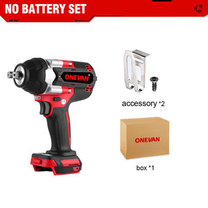 ONEVAN 1800N.M Clé à chocs électrique sans balais 1/2 pouces Clé à chocs sans fil pour camions pour <span class=keywords><strong>Makita</strong></span> <span class=keywords><strong>18V</strong></span> Batterie DIY - Product Image 2