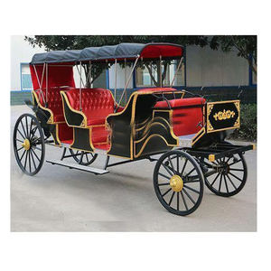 Nuevo Black Vintage Horse Carriages Victoria Horse Drawn Phaeton Carriage Hollywood Style Wedding Carriage en EE. UU. Fabricantes - Product Image 5