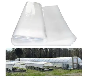 튼튼한 농업 폴리 온실 커버 150 200 미크론 빛 확산 방지 드롭 UV 보호 투명 폴리에틸렌 플라스틱 필름