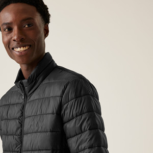 Vestes matelassées pour hommes personnalisées avec logo OEM de marque 2025, col montant, meilleure mode promotionnelle, veste matelassée en duvet noire pour hommes d'hiver - Product Image 5