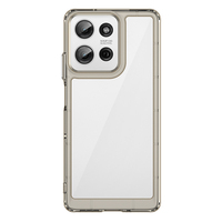 Nouvelle coque de téléphone transparente légère en TPU + acrylique, protection couleur unie, style coloré, pour Moto G85 G75 G55