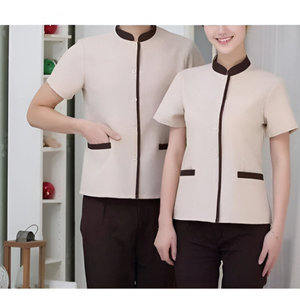 Conjunto de Chaqueta y Delantal de Chef, Cómodo para Uso Diario, Uniforme para Empleados de Hotel al Mejor Precio al por Mayor - Product Image 3