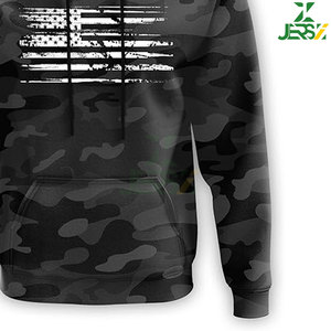 Sudadera con capucha de invierno con estampado de camuflaje de bandera americana para hombres y mujeres, sudadera de peso pesado, transpirable, decorado, elegante, cómodo, duradero - Product Image 3