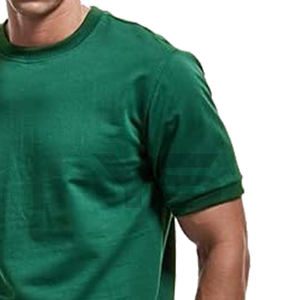 New Style Cooling Fabric Round-Neck Cotton Shirt Gym Wear T-Shirt Quick Dry Plain <b>Men</b> T-Shirts With Multi Color Option - Product Image 5