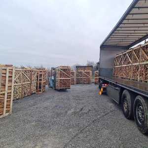 Bûches de bois d'aulne de forme carrée de 17 cm, séchées au four, à combustion longue durée, qualité chêne, fendues, économiques, liées à l'énergie, chêne séché au four - Product Image 6