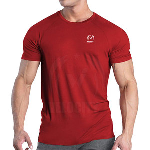 T-shirt de fitness slim de haute qualité pour homme Collection été confortable en polyester/coton - Product Image 1