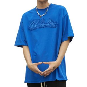Camiseta de algodón con cuello redondo para hombre, camiseta personalizada de manga corta con estampado OEM - Product Image 2