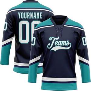 Tendance Maillot de Hockey sur Glace 2025 Personnalisé Premium Équipe Uniforme OEM Sublimation Sportswear Jeu Chemise En Vrac Fournisseur En Gros - Product Image 5