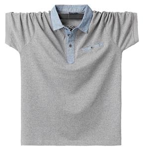 Más tamaño 6XL 5XL XXXXL nuevo verano algodón Polo hombres sólido bolsillo manga corta contraste Polo hombres moda Polo hombres camisas - Product Image 4