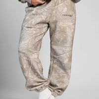 Joggers personnalisés de haute qualité avec imprimé camouflage pour unisexe Baskets streetwear grande taille avec cordon de serrage teints en plaine