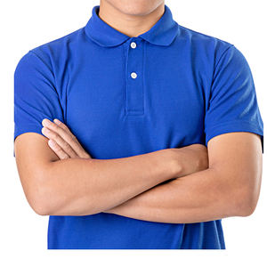 T-shirt en coton avec Logo imprimé personnalisé pour homme, Polo de Golf uni - Product Image 6