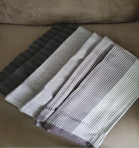 Serviette de cuisine en coton tissé, à carreaux multicolores, à carreaux arc-en-ciel, disponible à prix de gros - Product Image 6