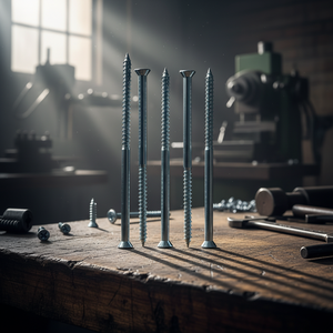 Vis à bois à tête fraisée en acier au carbone modèle PDC 2, filetage grossier, filetage partiel, pointe acérée, oxyde noir, métrique/pouce, classe 4 DIN ISO - Product Image 1