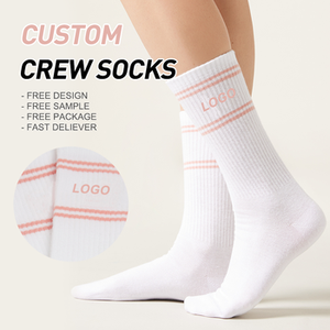 Chaussettes de sport classiques en coton personnalisées pour hommes et jeunes, écologiques, logo personnalisé, blanches, tendance, sport - Product Image 5