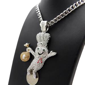 Presentamos Nuestra elegante cadena personalizada con colgante hecho a mano en plata de ley 925 con diamantes cultivados Leb de claridad Vvs - Product Image 4