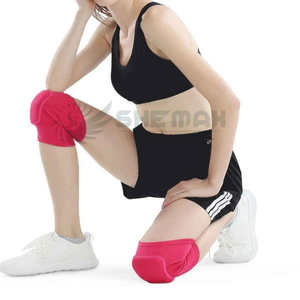 Genouillères ergonomiques élégantes pour poteau avec sangles sécurisées et rembourrage profilé pour protéger les genoux pendant le travail au sol et l'entraînement - Product Image 1