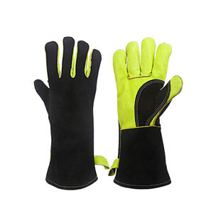 Los mejores guantes de soldadura de cuero personalizados Gun Palm EN VENTA Nueva marca de fábrica Guantes de cuero de piel de cabra de piel de oveja para hombres - Product Image 2