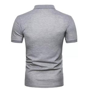 OEM 220gsm 100% algodón Unisex para camisas de punto de secado rápido que absorbe la humedad transpirable cuello camiseta a granel al por mayor personalizado - Product Image 5
