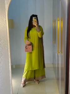 Look sencillo pero elegante, color precioso, tela de seda sintética gruesa, conjunto de 3 piezas Salwar Kameez para uso diario y fiestas especiales de oficina. - Product Image 3